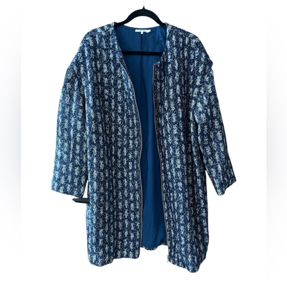 Tularosa Women’s Shiloh Coat. Navy/white size Medium. - Picture 4 of 10